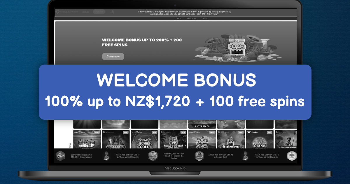 Conquestador Casino NZ | Live Dealer Games & Fast Payouts Online